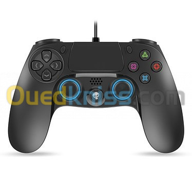 Spirit of Gamer Wired Gamepad - MANETTE FILAIRE AVEC RÉTRO-ÉCLAIRAGE BLEU POUR PS4/PS3/PC