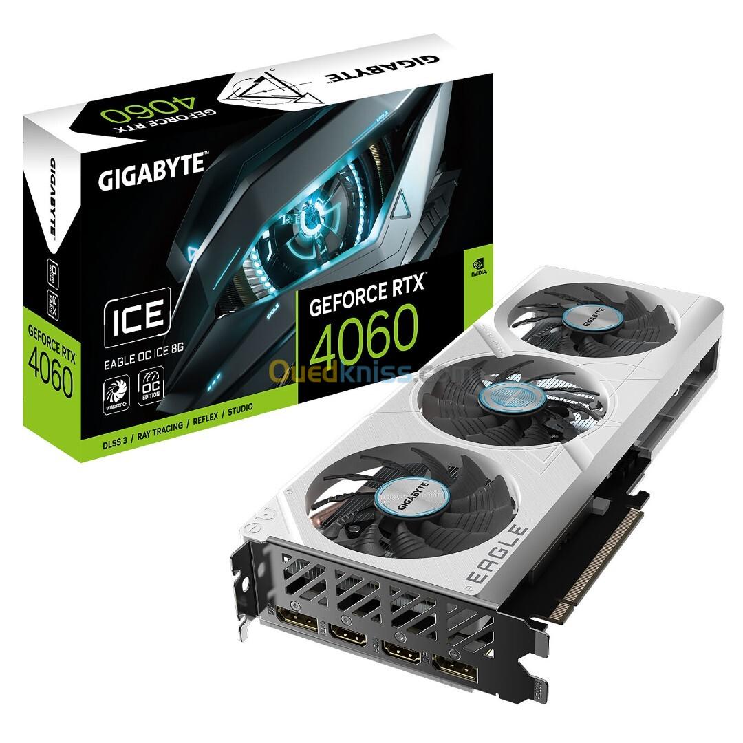 CARTE GRAPHIQUE Gigabyte GeForce RTX 4060 EAGLE OC ICE 8G