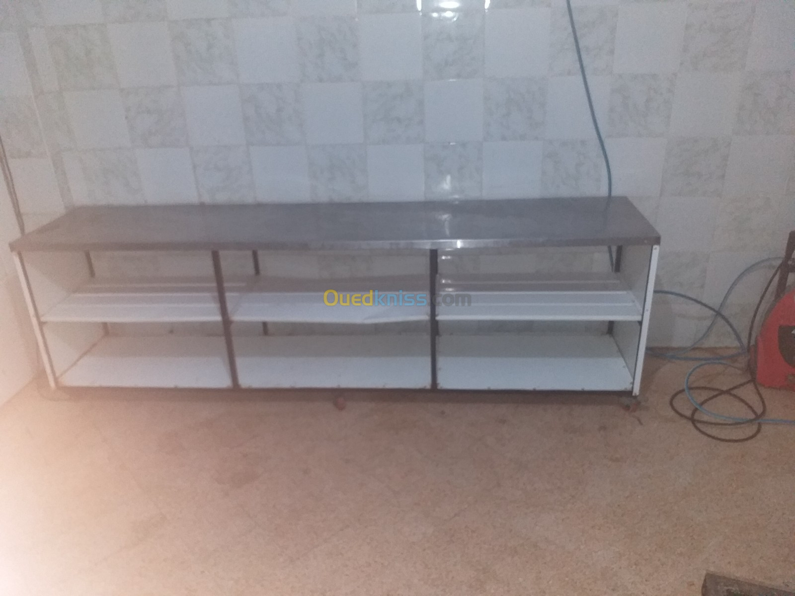 table de travail professionnel inox 3 metres