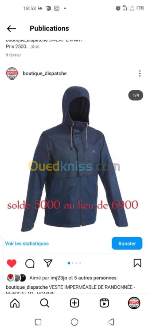 Veste imperméable pour homme 