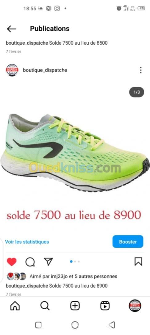 Chaussure domyos et kalenji pour femme