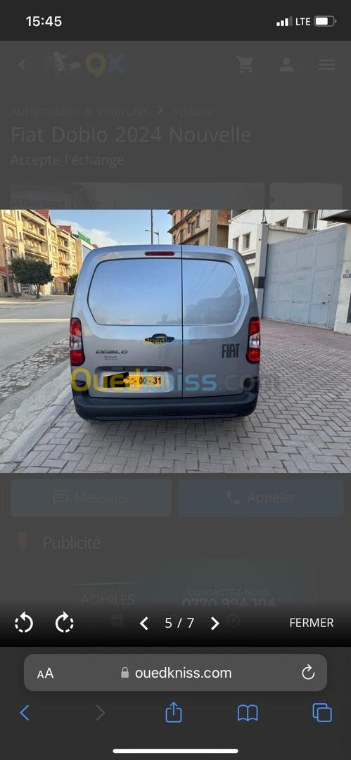 Fiat Professional Doblo 2024 Made in Algeria