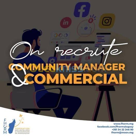 commerciale - Community Manager