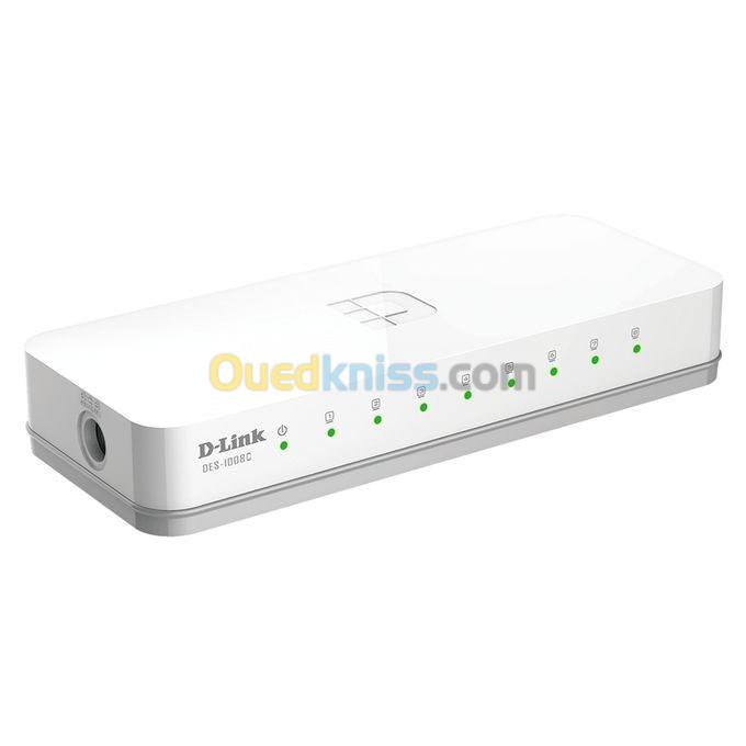 Comutateur de Reseau D-link DES-1008C 8 ports 10/100 Mbit/s