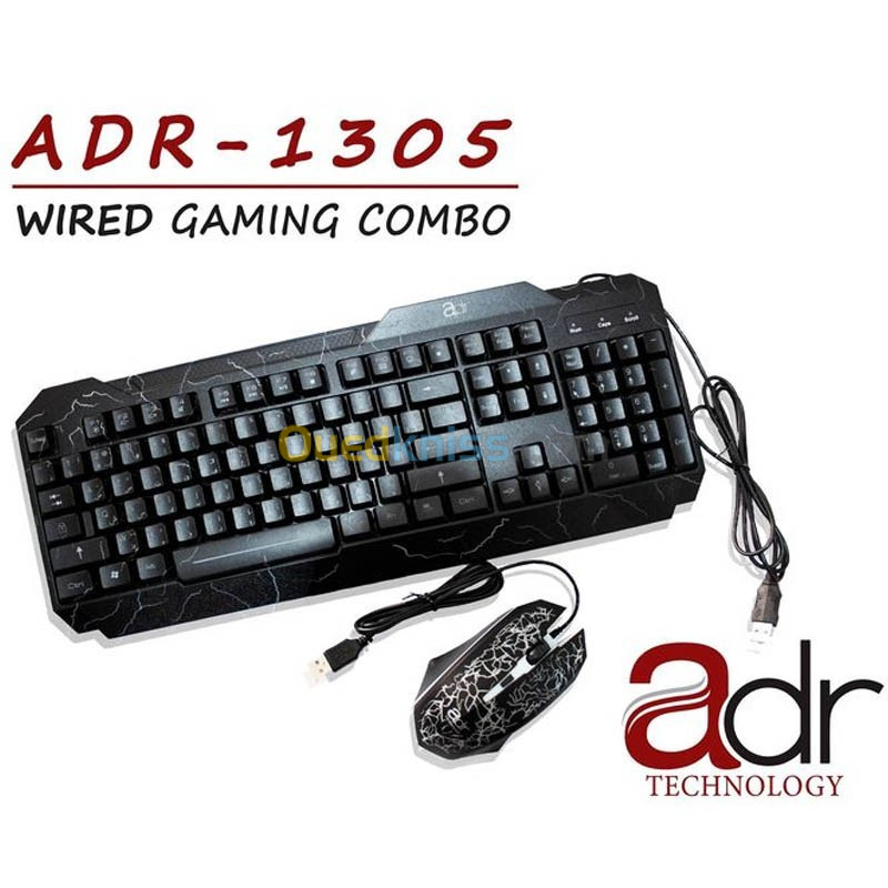 ADR CLAVIER+SOURIS 1305 RGB