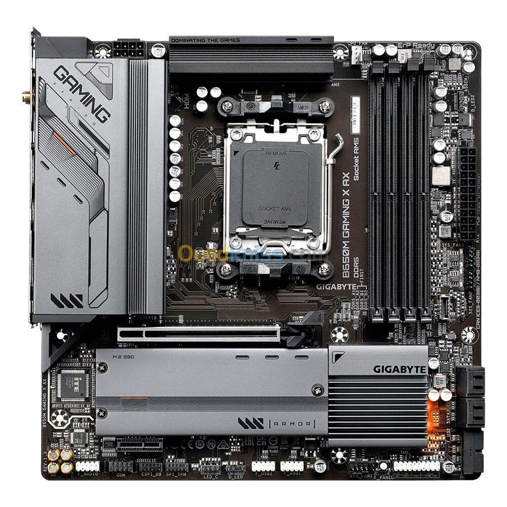 GIGABYTE B650M GAMING X AX - CARTE MÈRE AMD - SOCKET AM5 - 4 DIMM - PCIe 4.0 x4 M.2 - Wi-Fi 6E 