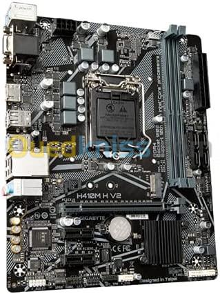 GIGABYTE H410M H V2 - CARTE MERE INTEL - LGA 1200 MICRO ATX -  M.2 NVME PCIE GEN3 X4 2280