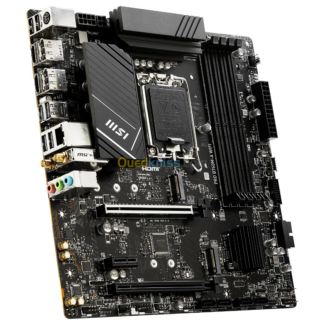 MSI PRO B760M-A WIFI Micro ATX Socket 1700 Intel B760 Express - 4x DDR5 - M.2 PCIe 4.0 