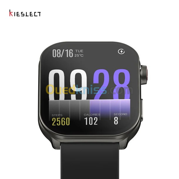 SMART WATCH KIESLECT BALANCE - Bluetooth - 2.1" AMOLED - CURVED - SPORT - WATERPROOF - CUIR -  NOIR 