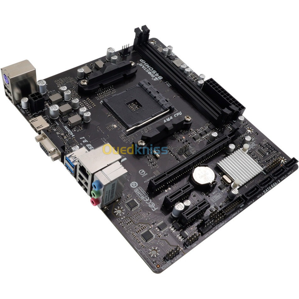 BIOSTAR B450M MOTHERBOARD - AM4 DDR4 3200 OC - AMD B450 - USB 3.2 - MICRO ATX - 2 MÉMOIRE SLOT - 