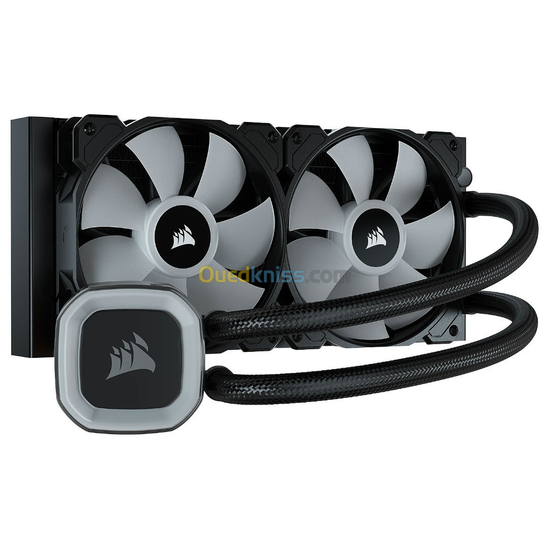 CORSAIR H100 RGB - WATER COOLING POUR INTEL & AMD - ÉCLAIRAGE ARGB - RADIATEUR 240 Mm - MULTICOLORE