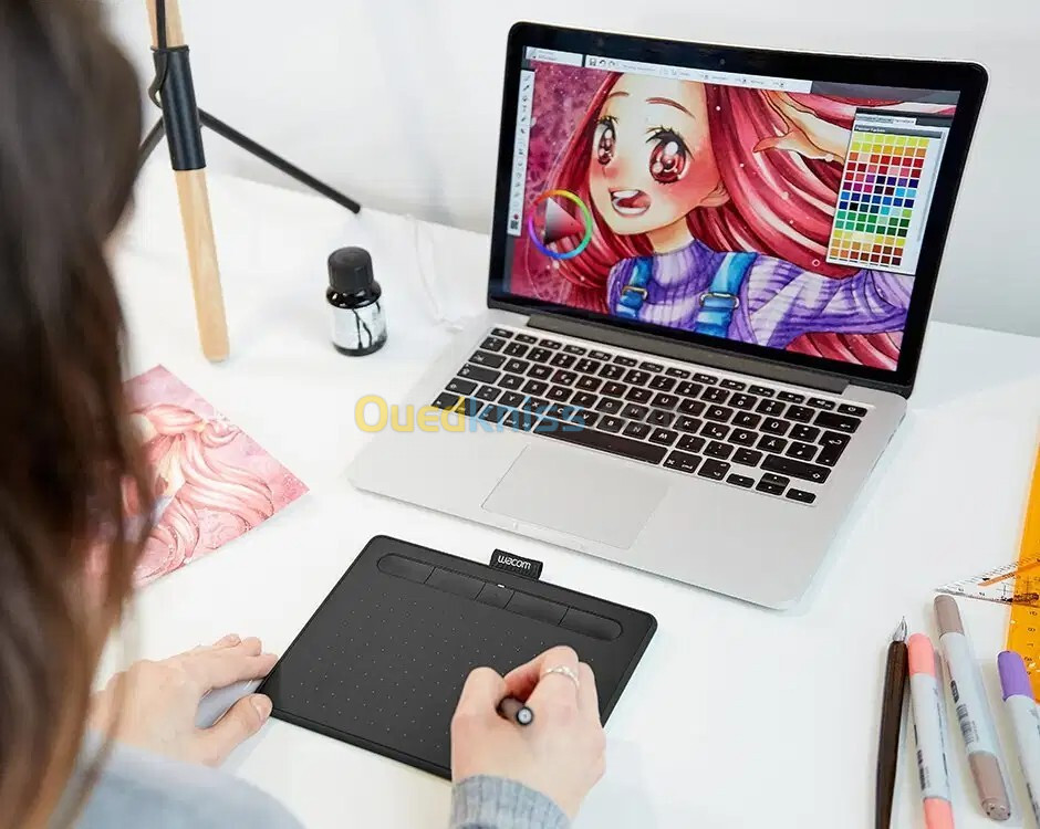 WACOM INTUOS -TABLETTE GRAPHIQUE CTL-4100K-S - 7" POUCES - STYLET 4K - USB - 4K EXPRESSKEY -LOGICIEL