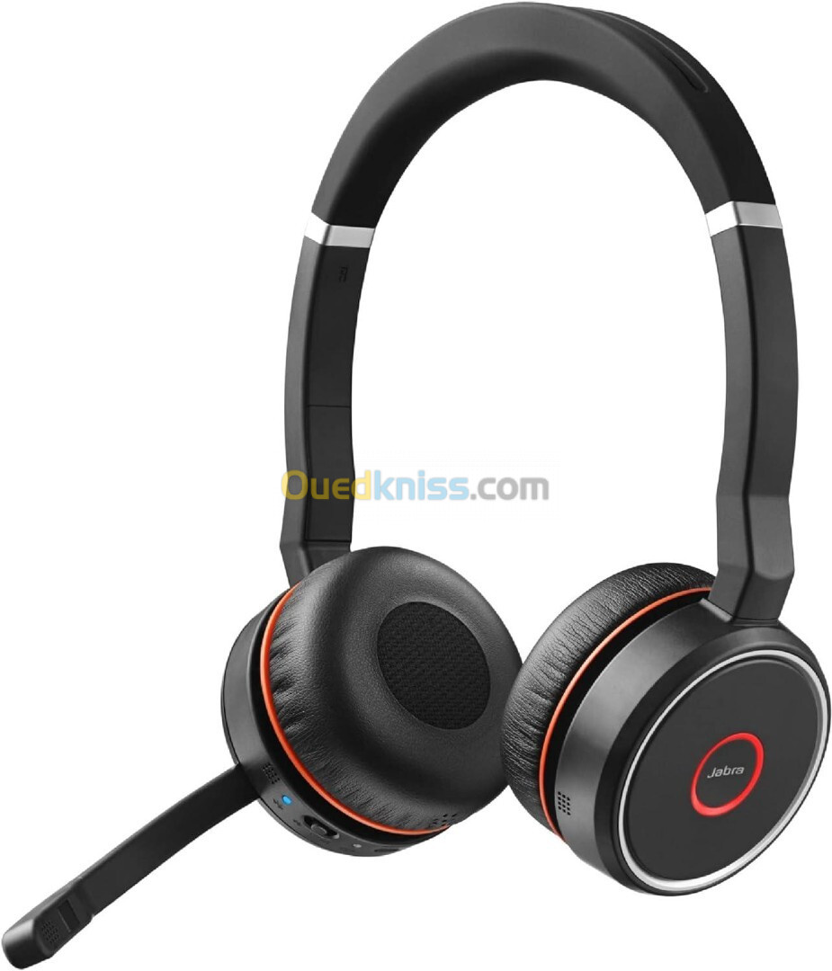 JABRA EVOLVE 75 SE - MICRO-CASQUE SANS FIL - STÉRÉO PRO - 3 MICROS - BLUETOOTH - 8 APPAREILS + SOCLE