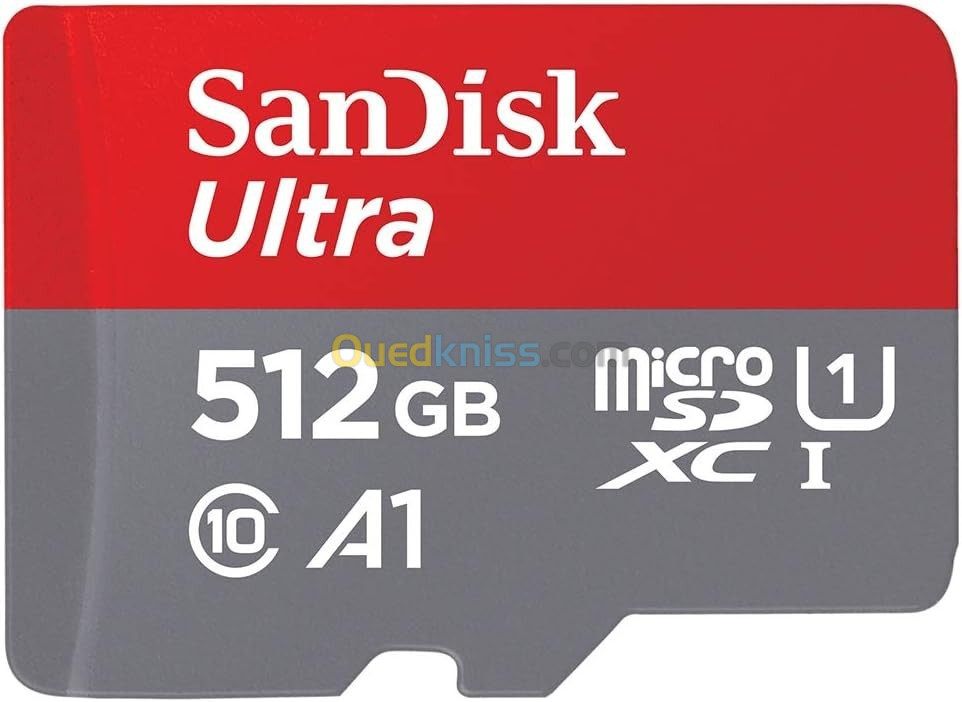 SanDisk Ultra Micro SD 512Go Carte Mémoire UHS - Jusqu'à 150 Mo/s