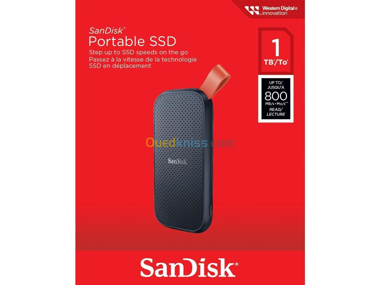 SanDisk 1TB SSD portable - Disque SSD externe - USB-C - USB 3.2 - Jusqu'à  800 Mo/s - Alger Algérie