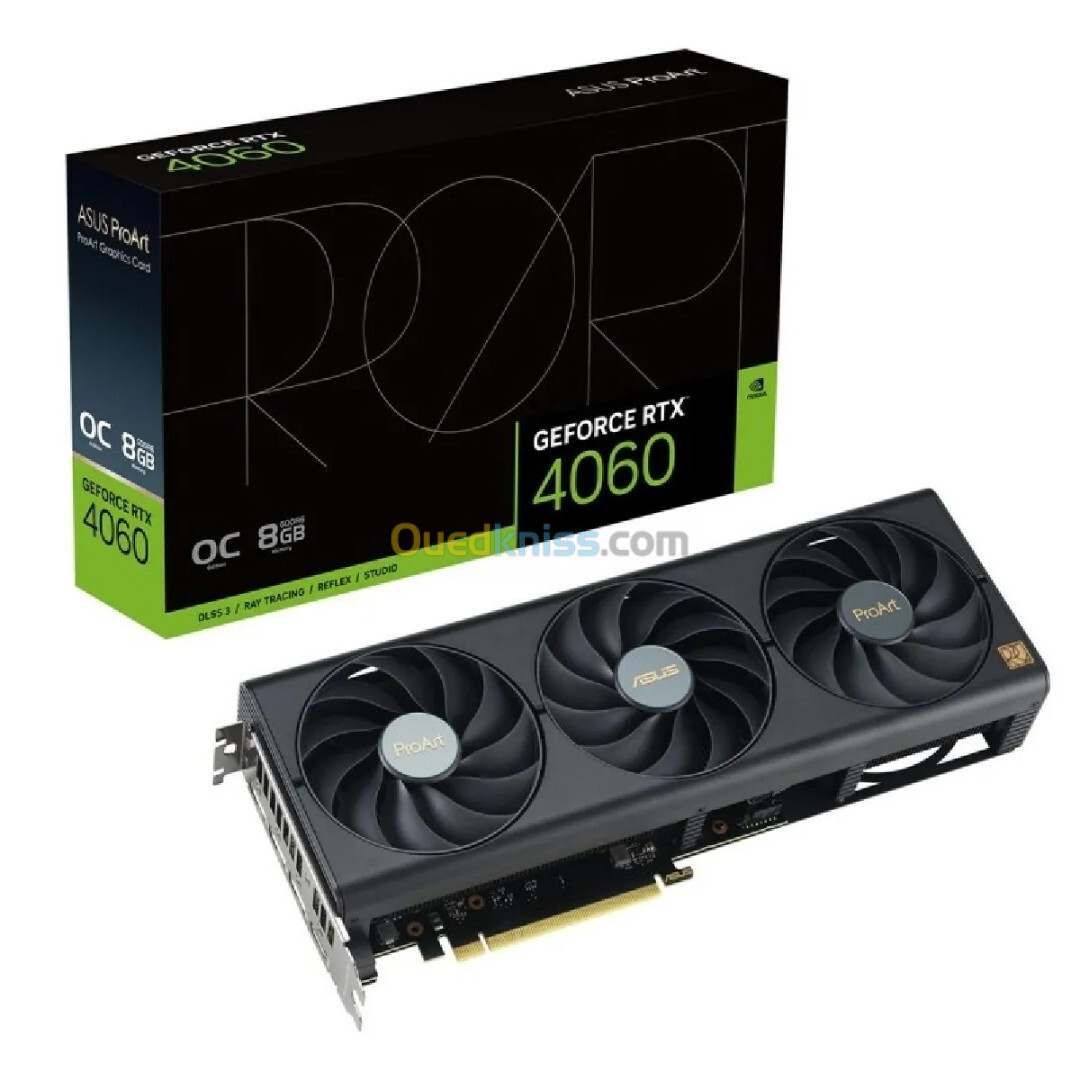 ASUS PROART GEFORCE RTX 4060 OC EDITION - 8GB GDDR6 - 2580 MHZ - DIRECTX 12.0 PCI - EXPRESS 4.0 