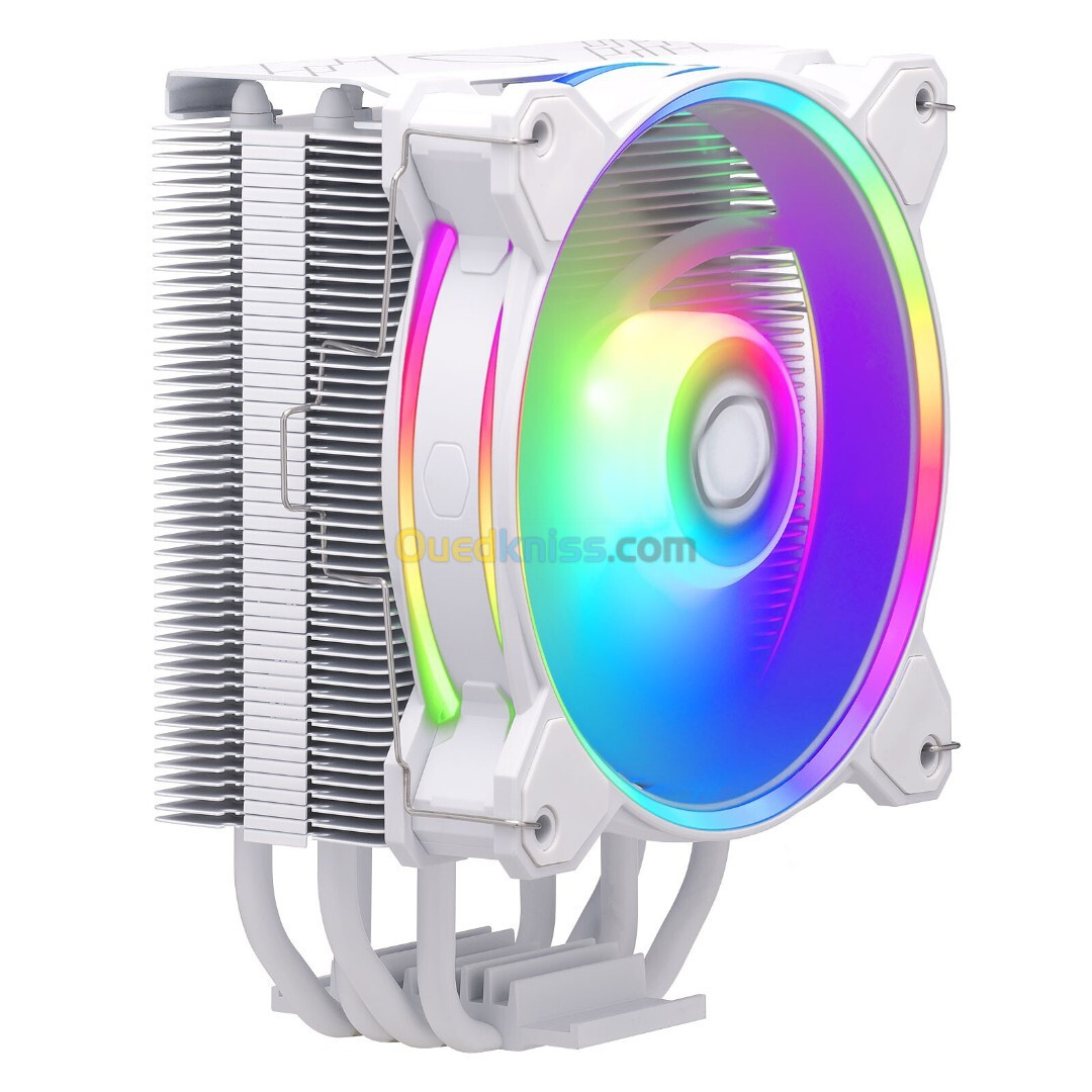 COOLER MASTER HYPER 212 HALO WHITE AIRCOOLING - 120mm ARGB FAN - SOCKET INTEL & AMD -ALUMINIUM-180W 