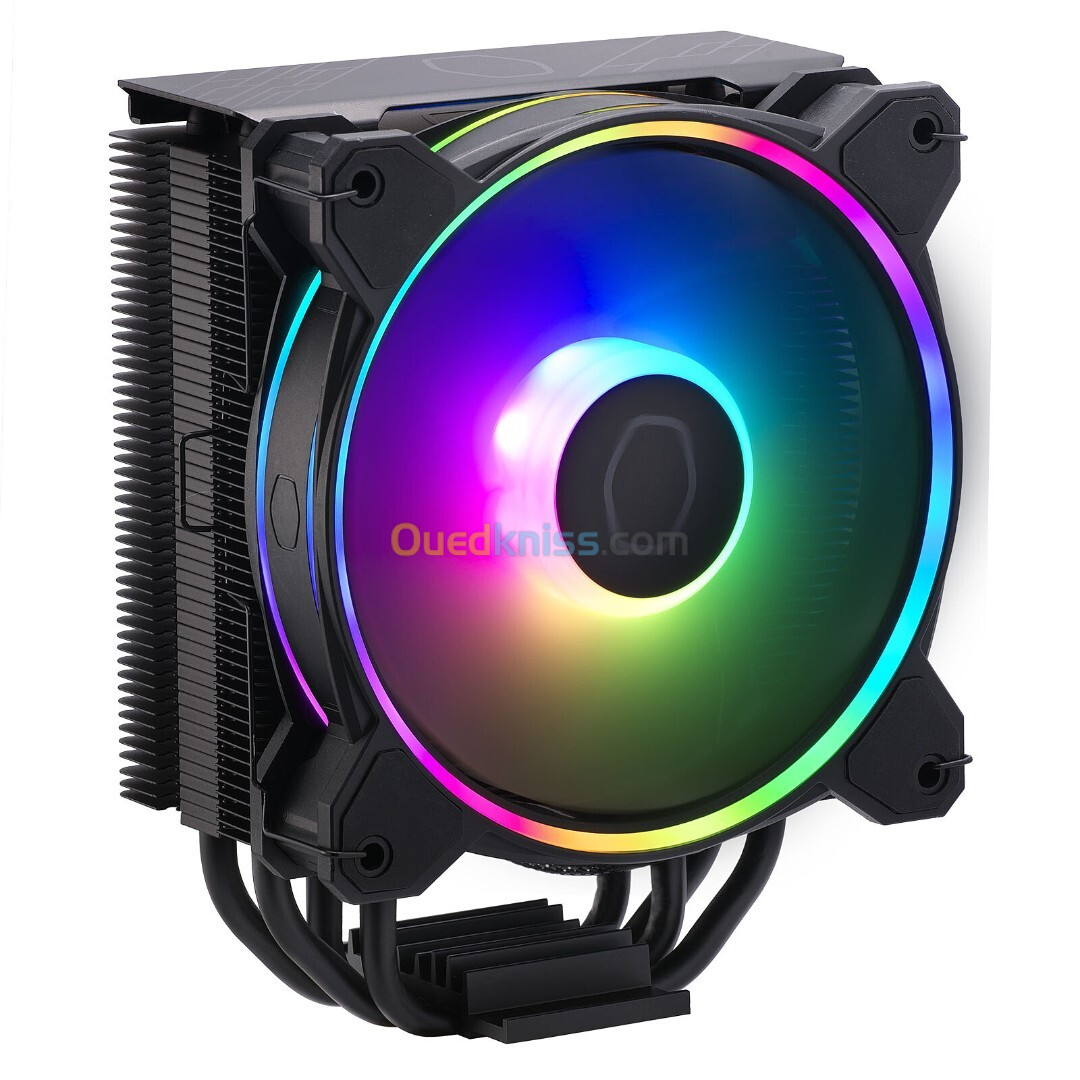 COOLER MASTER HYPER 212 HALO BLACK AIRCOOLING - 120mm ARGB FAN - SOCKET INTEL & AMD -ALUMINIUM-180W