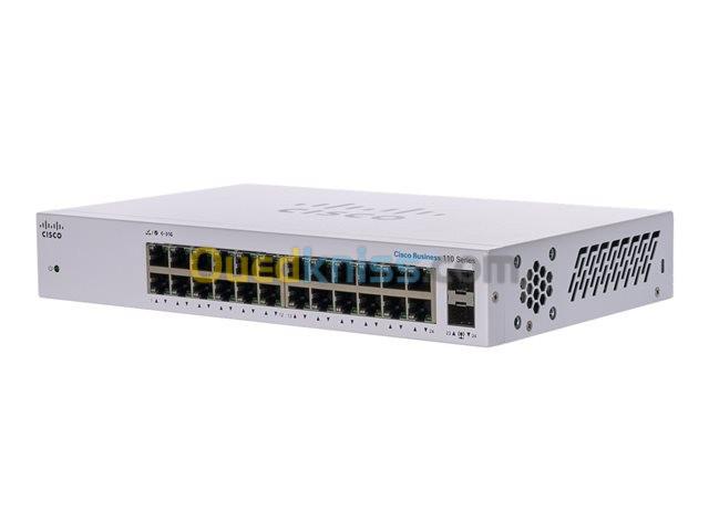 Cisco CBS110-24T Switch  22 ports 10/100/1000 Mbps + 2 ports combo Ethernet Gigabit/SFP