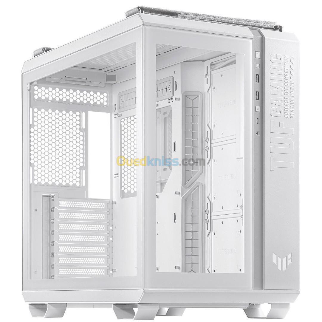 ASUS TUF GAMING GT502 - BOITIER GAMING  - MOYEN TOUR -  MICRO ATX - ATX/EPS -  BLANC