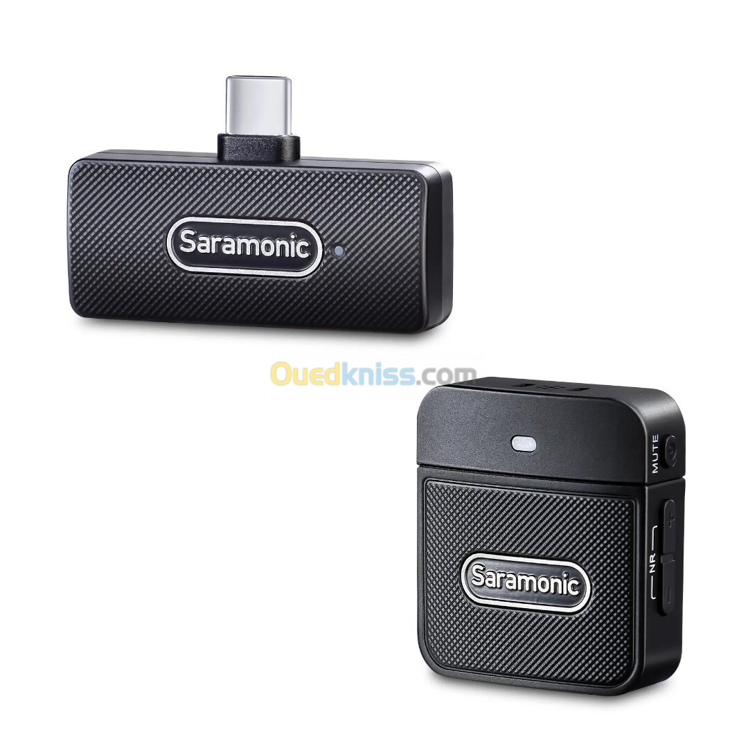 SARAMONIC BLINK100-B5 - MICROPHONE SANS FIL À DOUBLE CANAL - ULTRACOMPACT 2.4GHZ - USB-C - NOIR