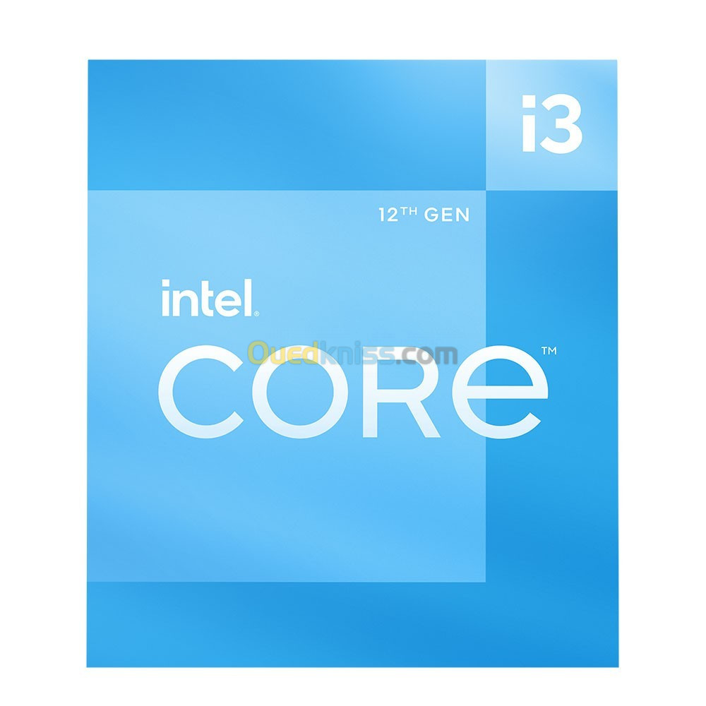 INTEL CORE I3-12100  3.3 GHZ - 4.3 GHZ  Processeur Quad-Core  8-Threads Socket 1700 