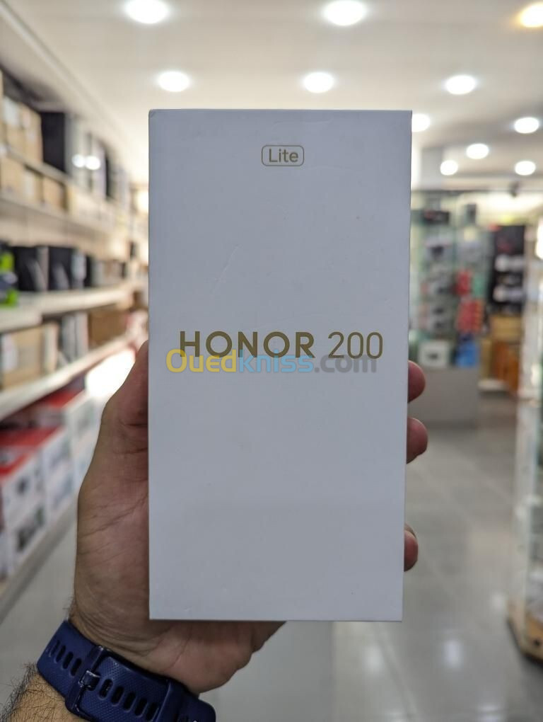 HONOR 200 LITE - 8GB - 256GB - DUAL SIM - 5G LTE - 6.7" AMOLED - 108 MEGAPIXELS - NFC - 4500 mAh - BLISTER