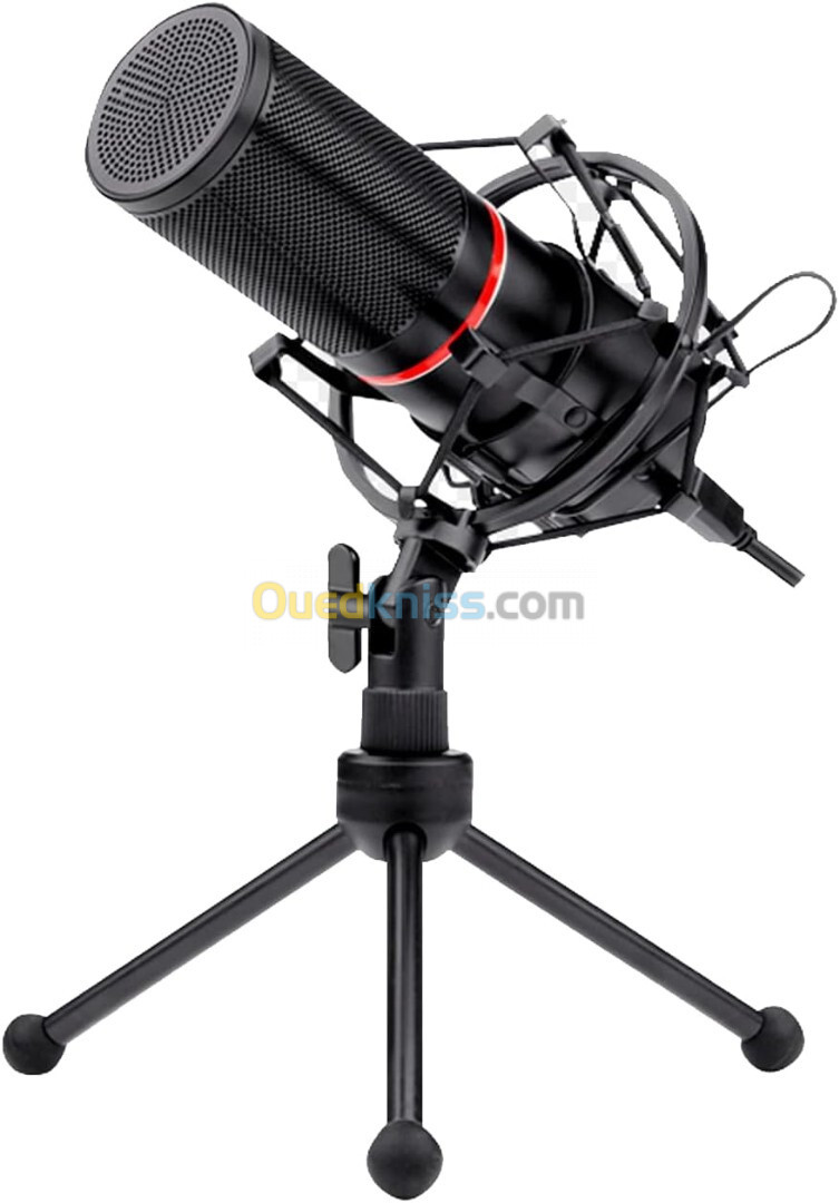 REDRAGON BLAZAR GM300 - MICROPHONE GAMING - LED STREAMING - 20 KHZ - USB - 1,7M - MÉTAL - NOIR