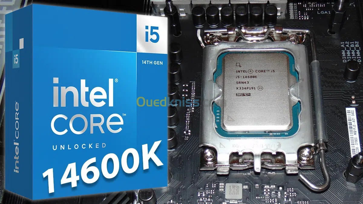 PROCESSEUR INTEL CORE I5-14600K - 14 CŒURS - 24 MO CACHE - JUSQU'À 5,30 GHZ - INTEL 1700 - 125 W - 