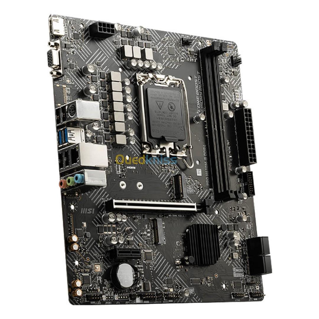 MSI PRO H610M-B DDR4  Micro ATX Socket 1700 Intel H610 Express - 2x DDR4 - M.2 PCIe 3.0 - USB 3.0