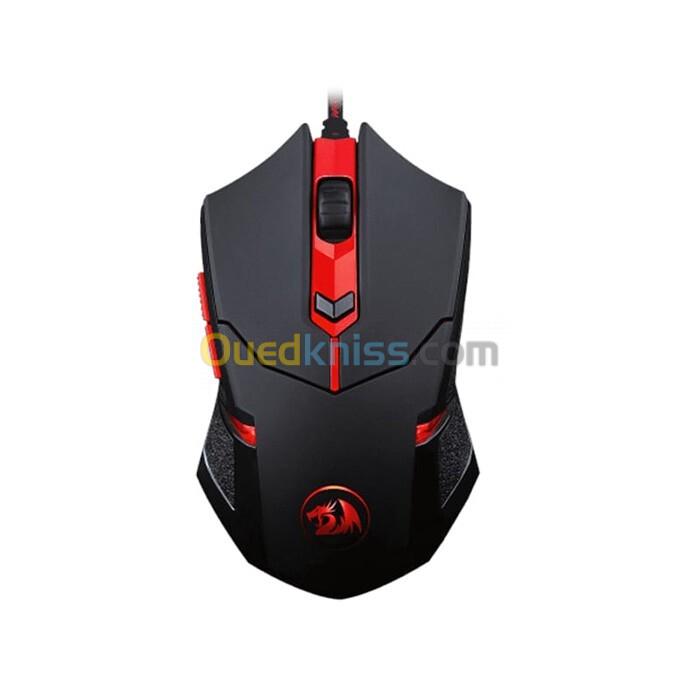 REDRAGON K552-BB-2 - COMBO 4en1 - CLAVIER + SOURIS + CASQUE + TAPAIS - RVB - 3200 DPI - BLACK