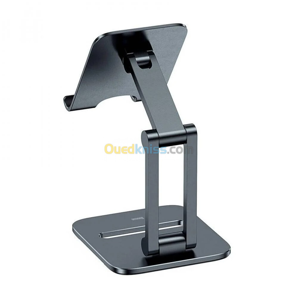 BASEUS DESKTOP BIAXIAL FOLDABLE METAL STAND - POUR SMARTPHONES - ALLIAGE ALUMINIUM - GRIS SIDÉRAL