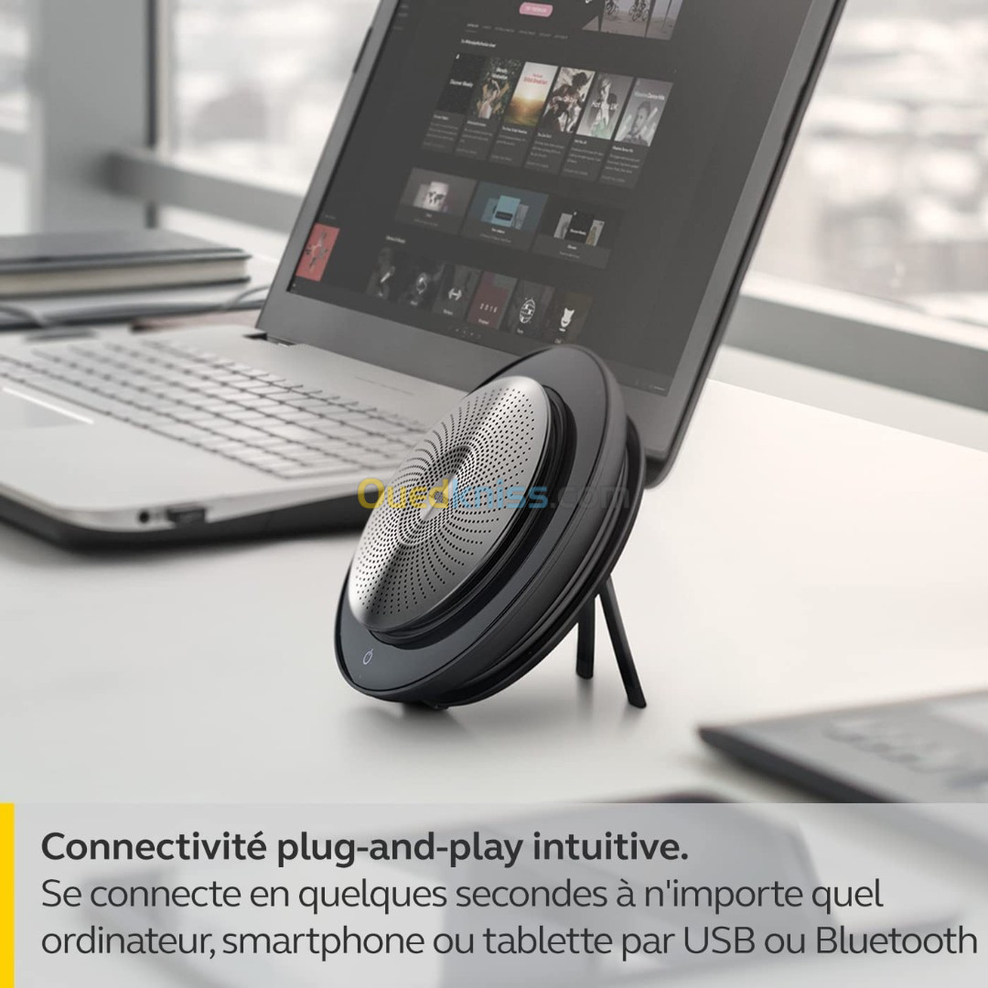 Jabra Speak 710 Haut Parleur  Enceinte Portable Certifiée Microsoft avec Adaptateur Bluetooth - USB 