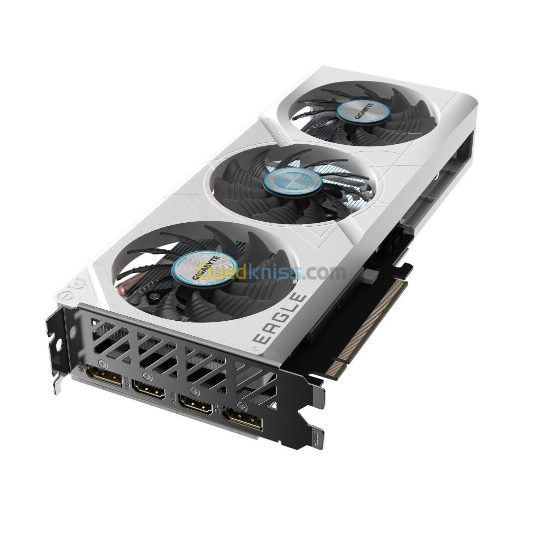 GEFORCE RTX 4060 EAGLE OC ICE  - 8GO GDDR6 - 3X FANS - DLSS3 - RAY TRACING - REFLEX - STUDIO - WHITE