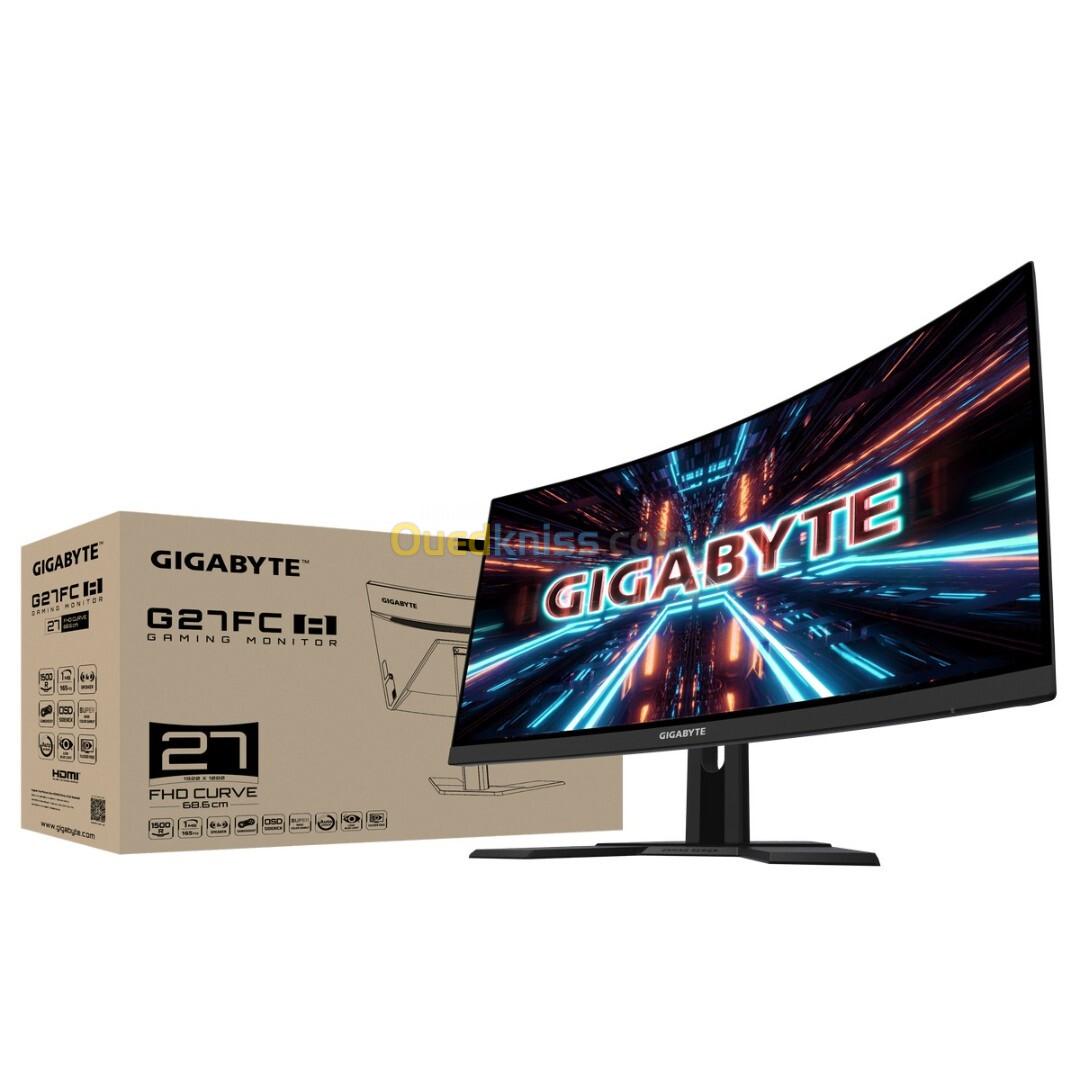 GIGABYTE G27FC A - GAMING MONITEUR - 27" CUREVED - 165Hz - 1Ms - FHD - DALL VA - HDMI 1XDP2.2 -NOIR