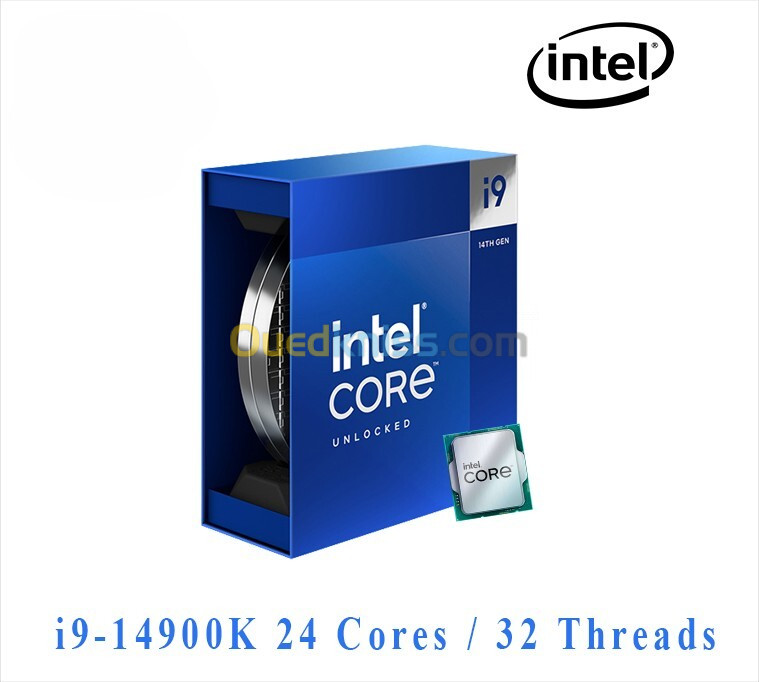 PROCESSEUR INTEL CORE I9-14900K - 5.8 GHZ - 24 CORES - 36MO CACHE - LGA1700 - 32 THREADS - TURBO 