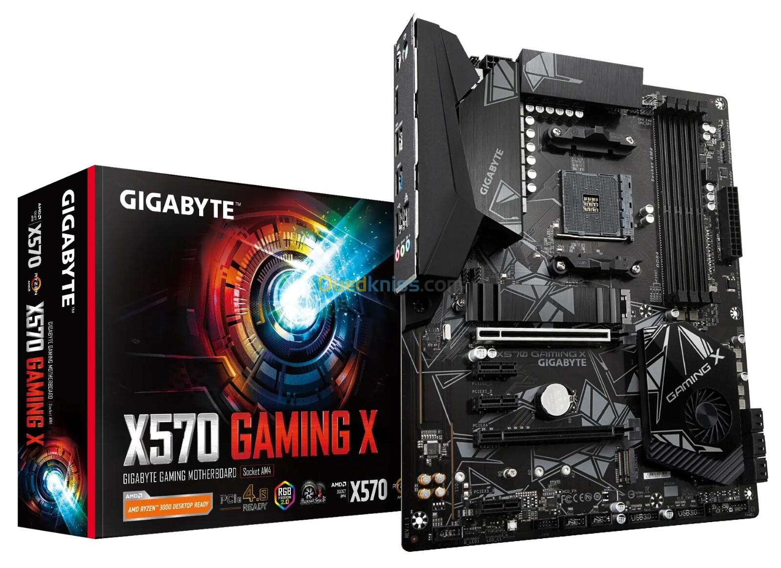 GIGABYTE X570 GAMING X - CARTE MÈRE AMD - SOCKET AM4 - PCIE 4.0 X4 M.2 - 4 DIMM - DDR4 DOUBLE CANAL