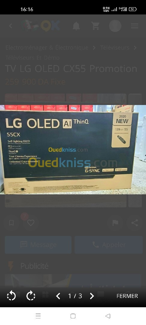 LG oled cx 55"