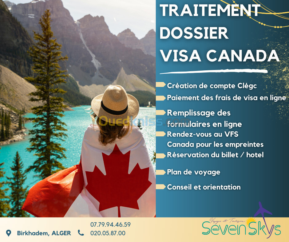 TRAITEMENT DOSSIER DE VISA CANADA