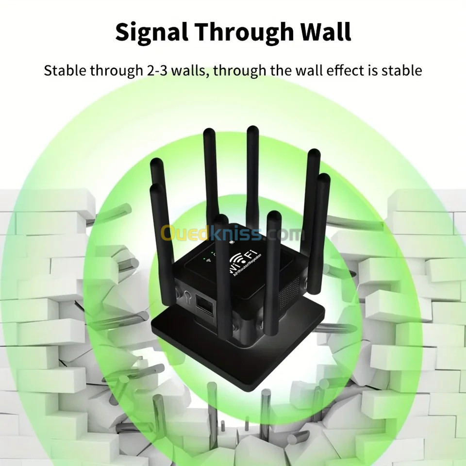 Répéteur wifi 300 Mbps à 8 Antennes 