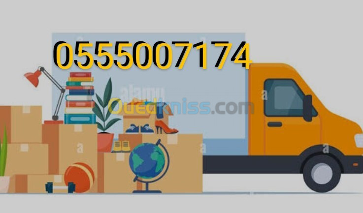 Transport de marchandise et demenagement 58 wilaya alger نقل البضائع والترحيل 