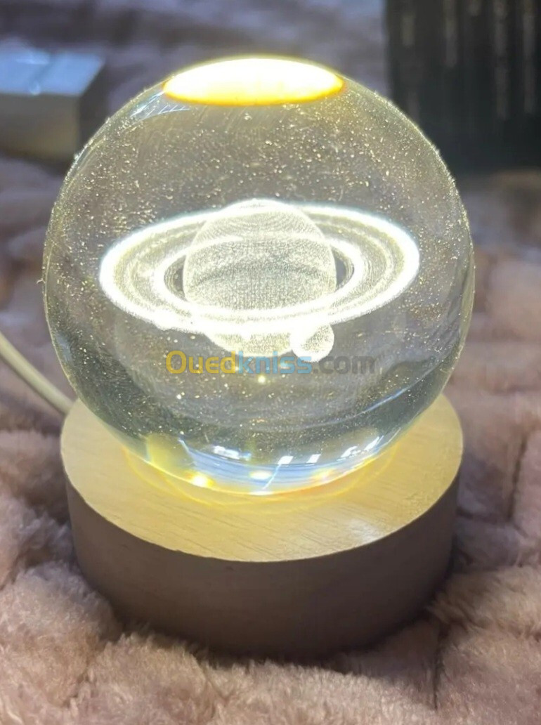 إنارة ليلية رائعة بكرة كريستال Night Light Crystal ball 