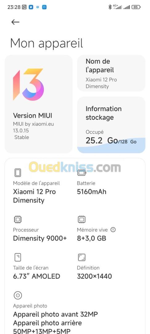 Xiaomi Mi 12 Pro Dimensity Edition