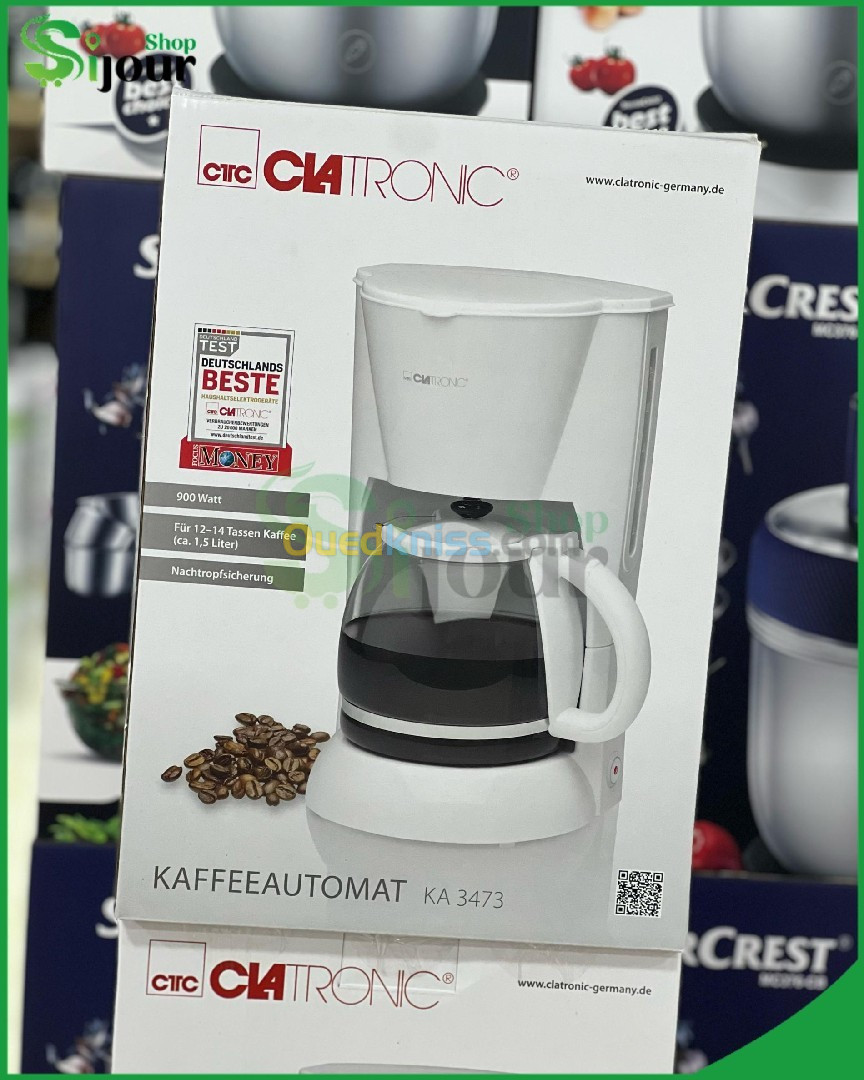 Cafétière Électrique 12-14 Tasses 1,5L 900W Clatronic KA 3473