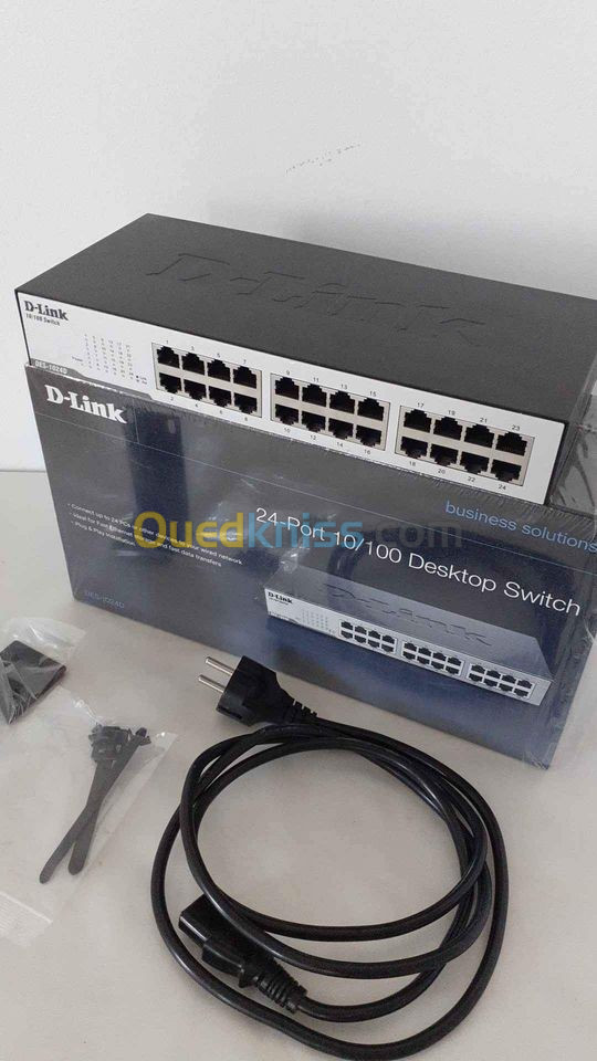 D Link Switch 24 Port 10 100 DES 1024D