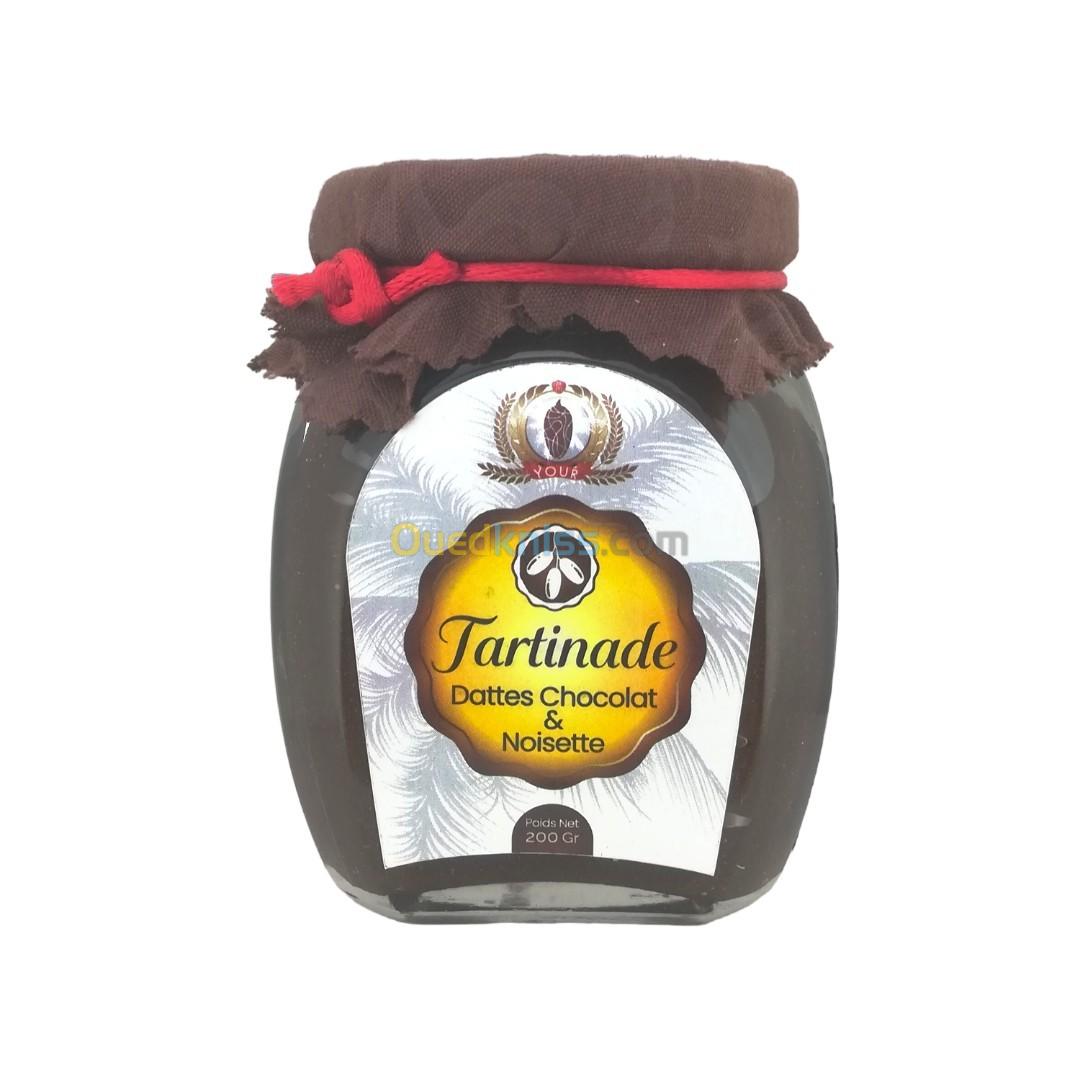 Tartinade Datte Au Chocolat & Fruits Secs Pot De 200 Gr