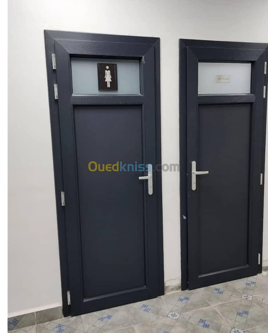 Porte en aluminium et pvc 