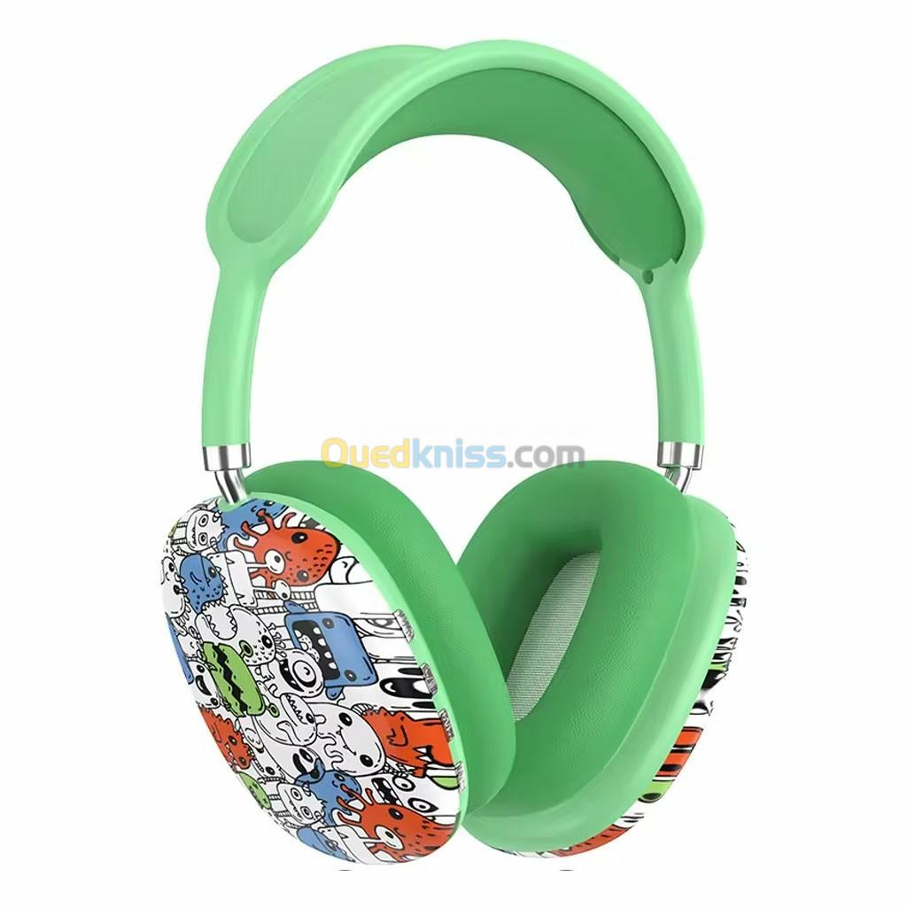 Casque bluetooth p9 ychd 10 sway3y3 bla charj  kayn. Kontiti mli7a bsoma hbal