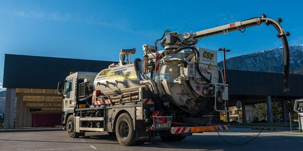 Camion Débouchage assainissement regards vidange curage