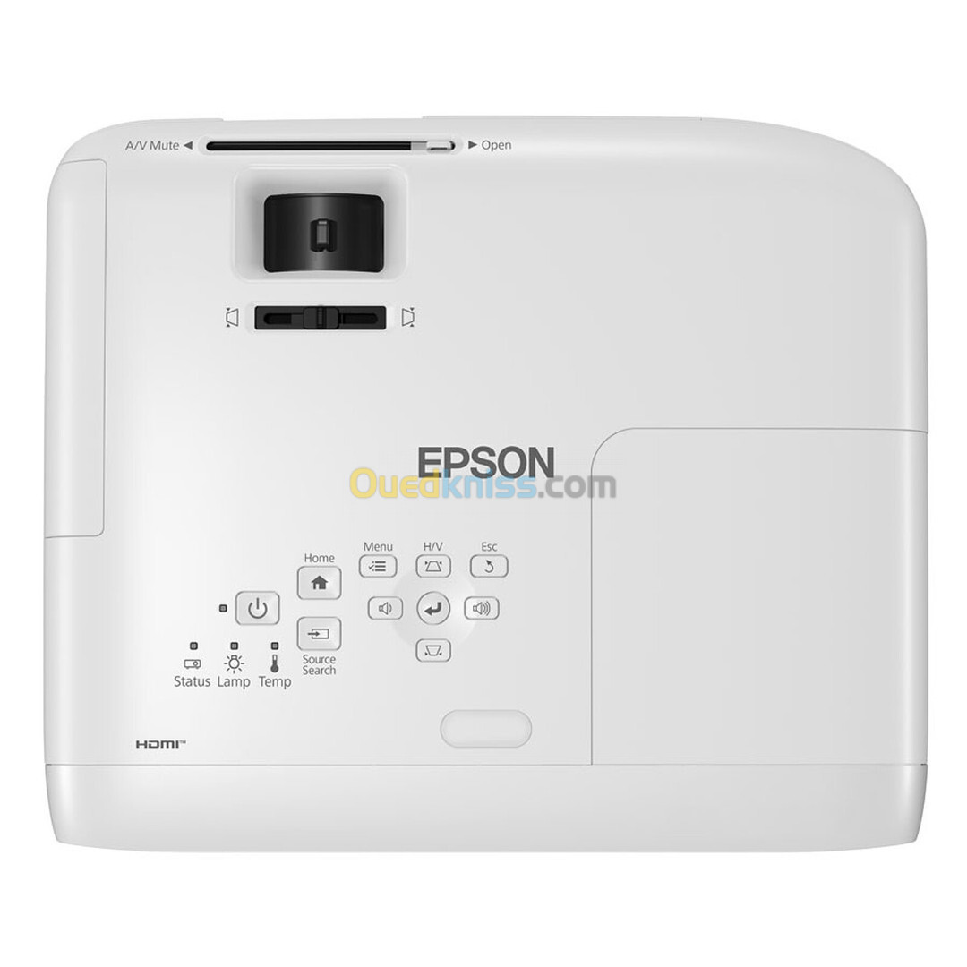 DATASHOW EPSON EB E20 3LCD XGA 3400 LUMENS, VGA, HDMI, USB, Composite, RS232C, Sortie audio